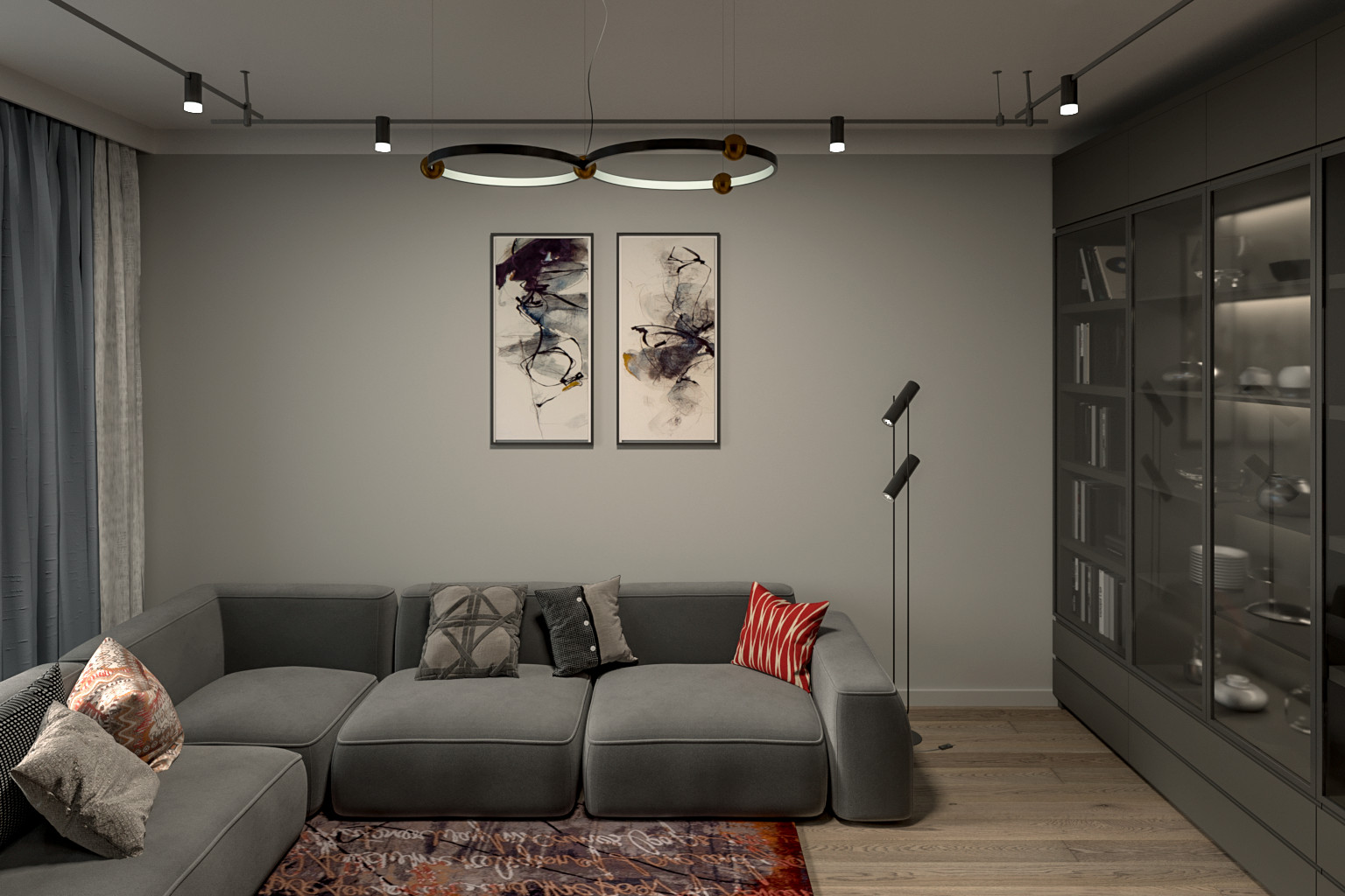 Дизайн-проект трехкомнатной квартиры в Санкт-Петербурге