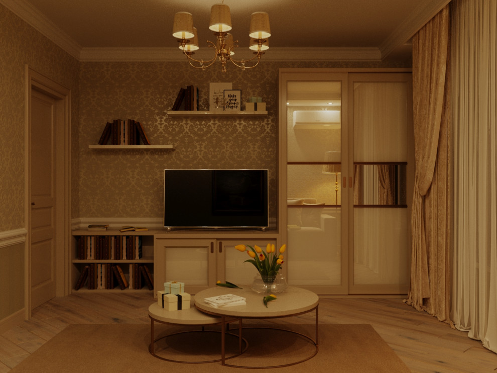 Обложка проекта: Дизайн интерьера Спальни Гостевой 68