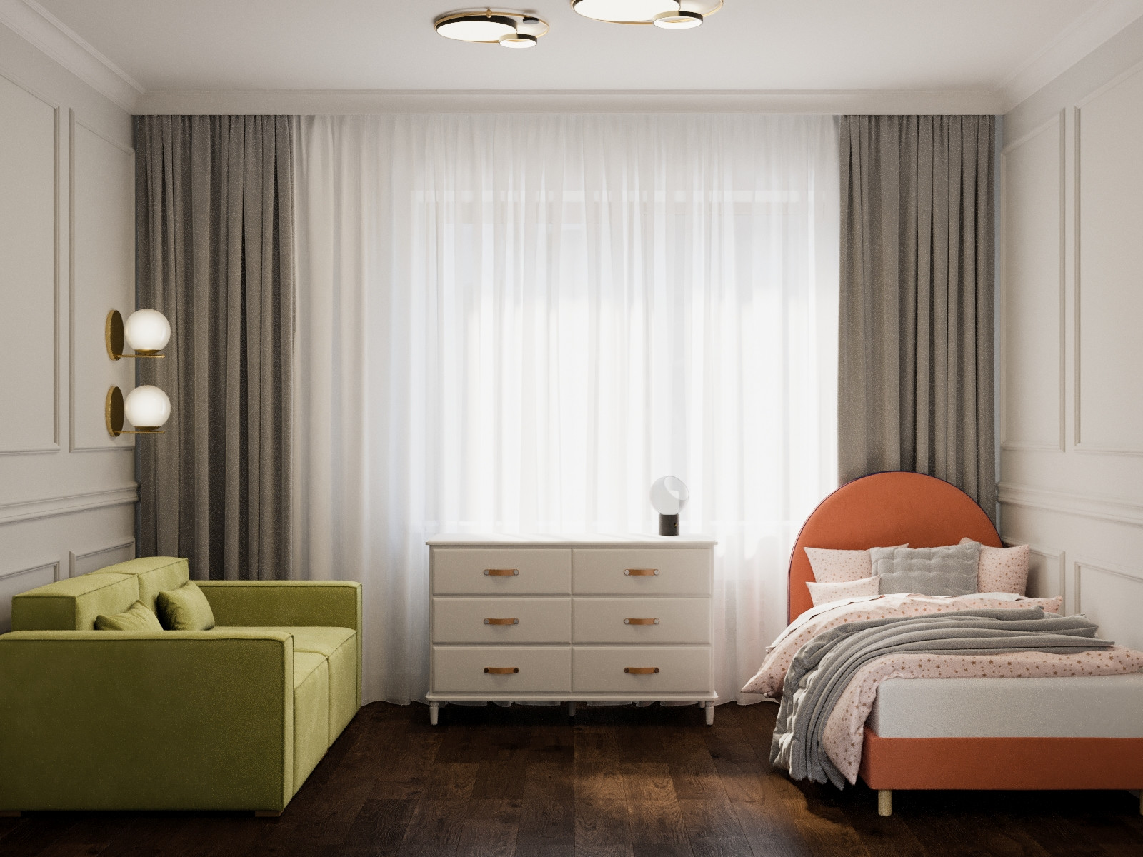 Дизайн детской в частном доме в Подмосковье, 220м2