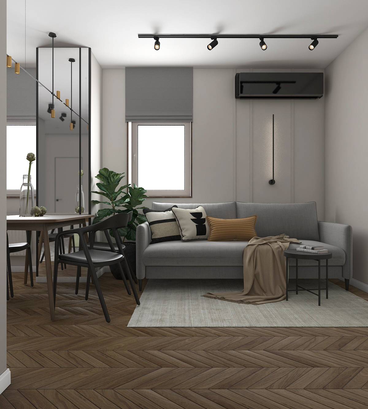 Квартира с нотками графики