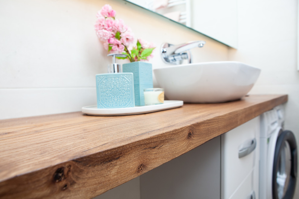 Столешница в ванную из карагача