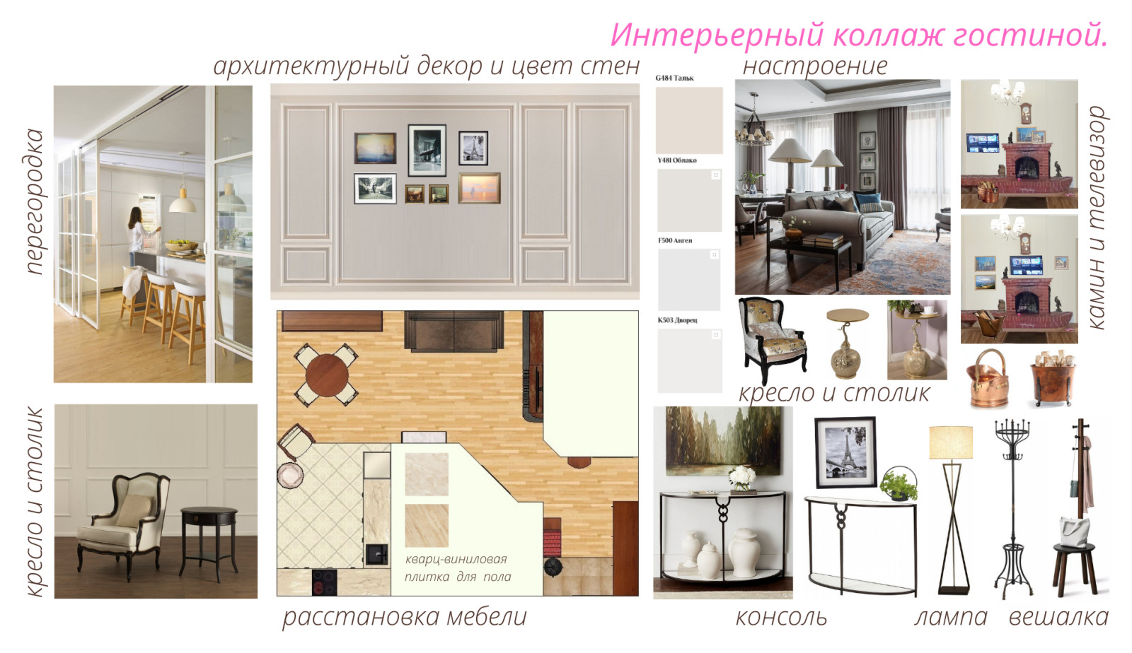 Гостиная американская классика