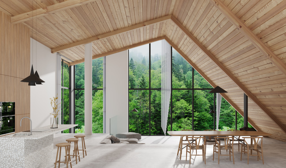 Дом с нестандартными окнами