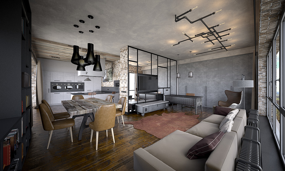 квартира в стиле ЛОФТ