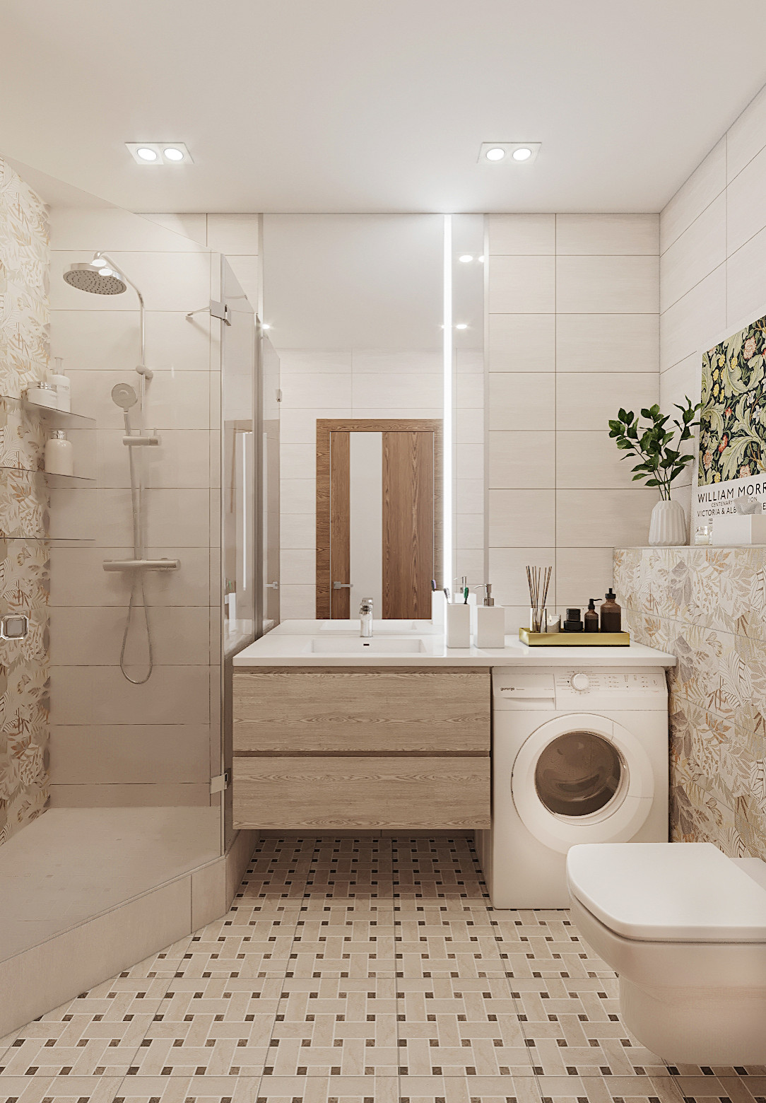 Современный интерьер санузла