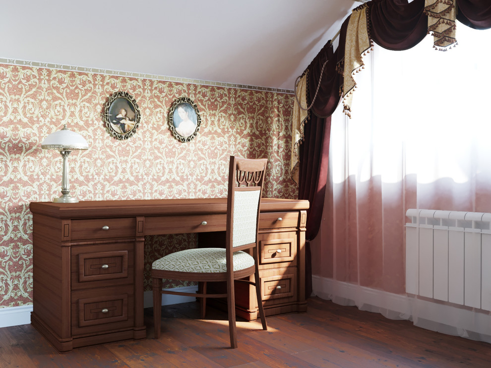 Классическая гостиная и кабинет в с.Ямном для семейной пары.