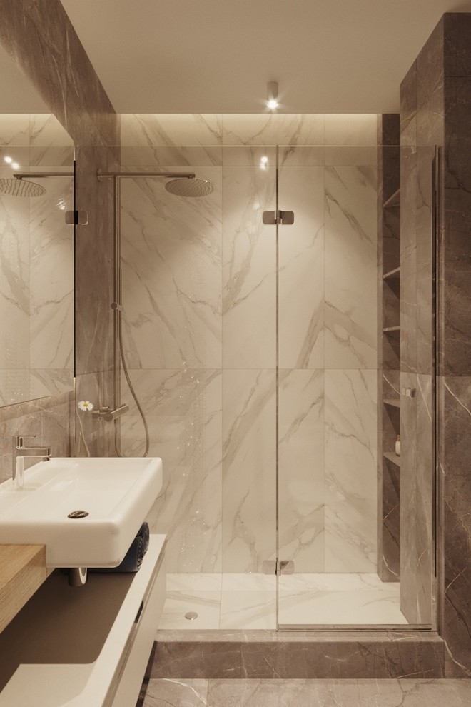 Дизайн - проект двухуровневой 4 к.кв 100 м2 в ЖК "Изумрудный"