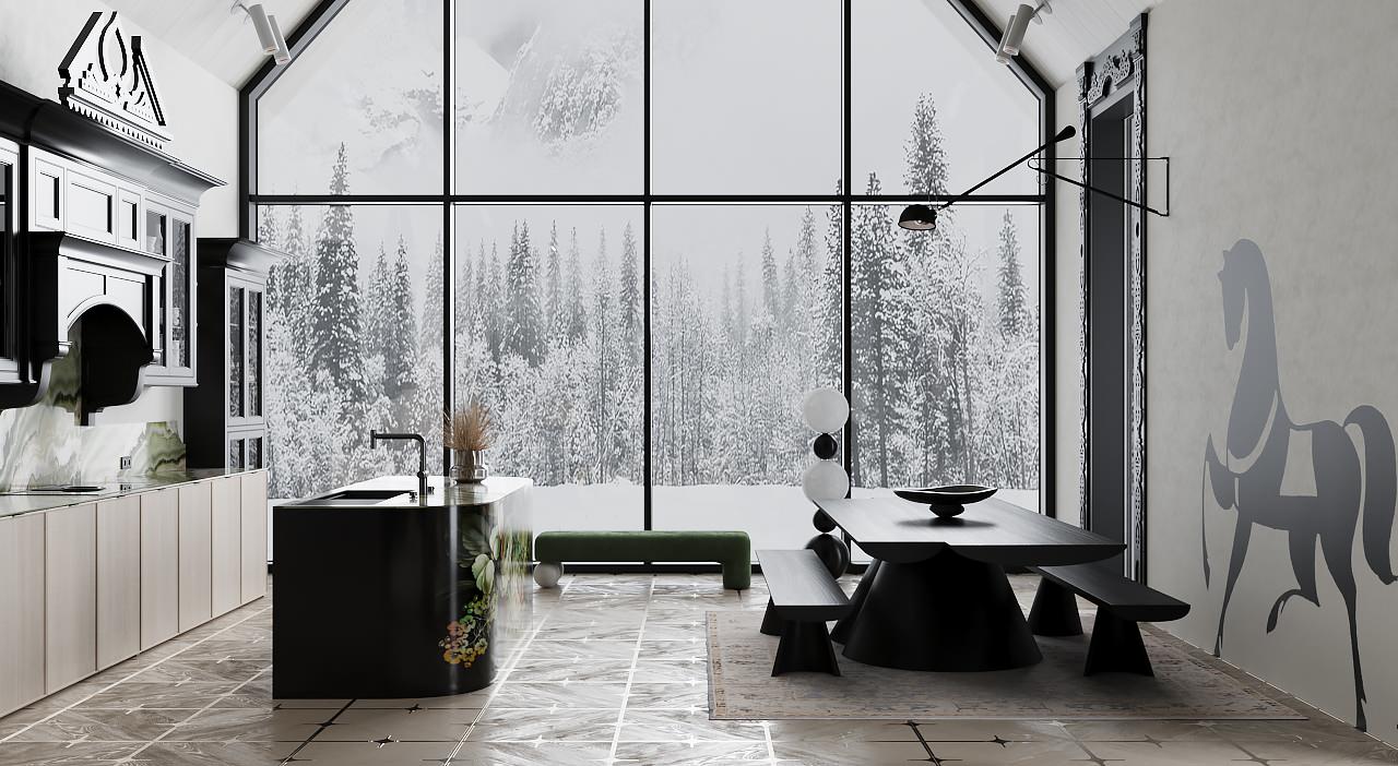 Загородный дом в Новом Русском стиле