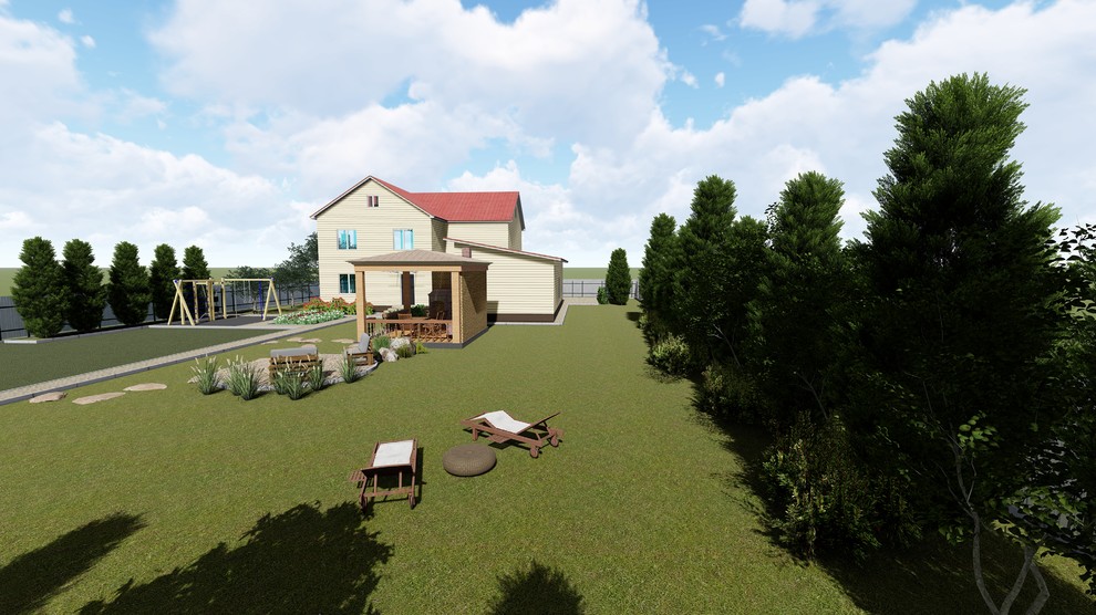 Ландшафтный дизайн-проект участка 15 соток