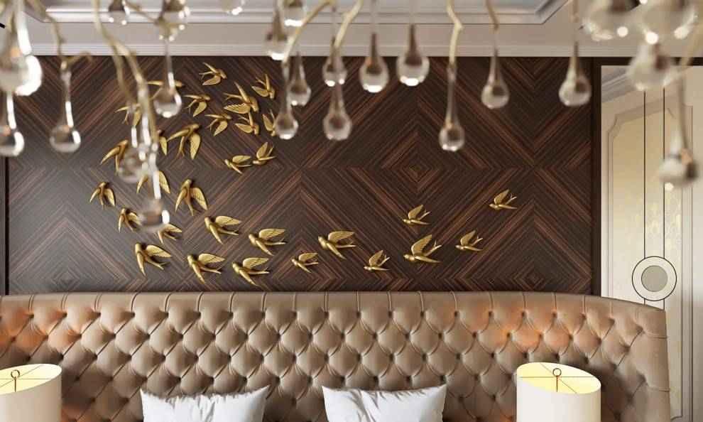 Дизайн интерьера одноэтажного жилого дома в стиле арт-деко