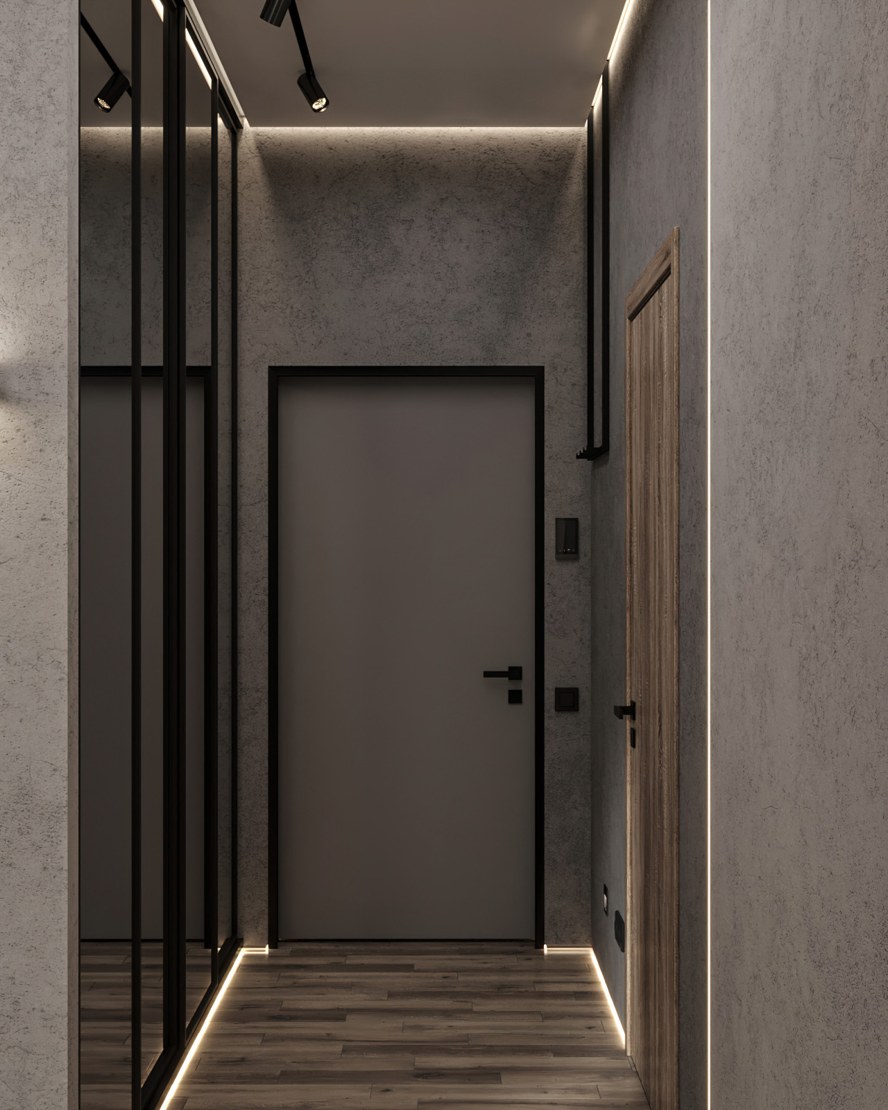 9. Gray house. Прихожая