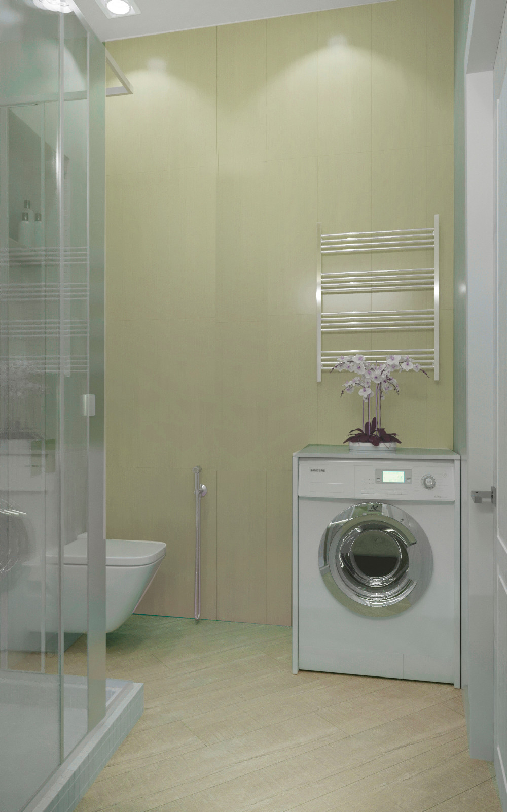 Продолжение оливкового акцента.