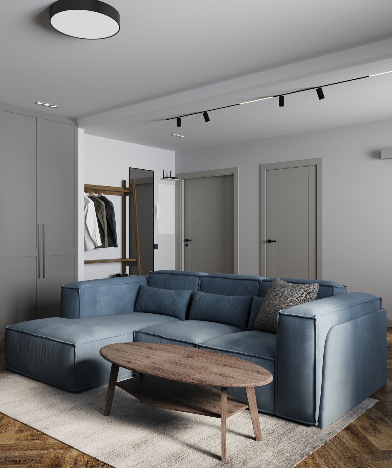 Уютная перепланировка 3-х комнатной хрущевки