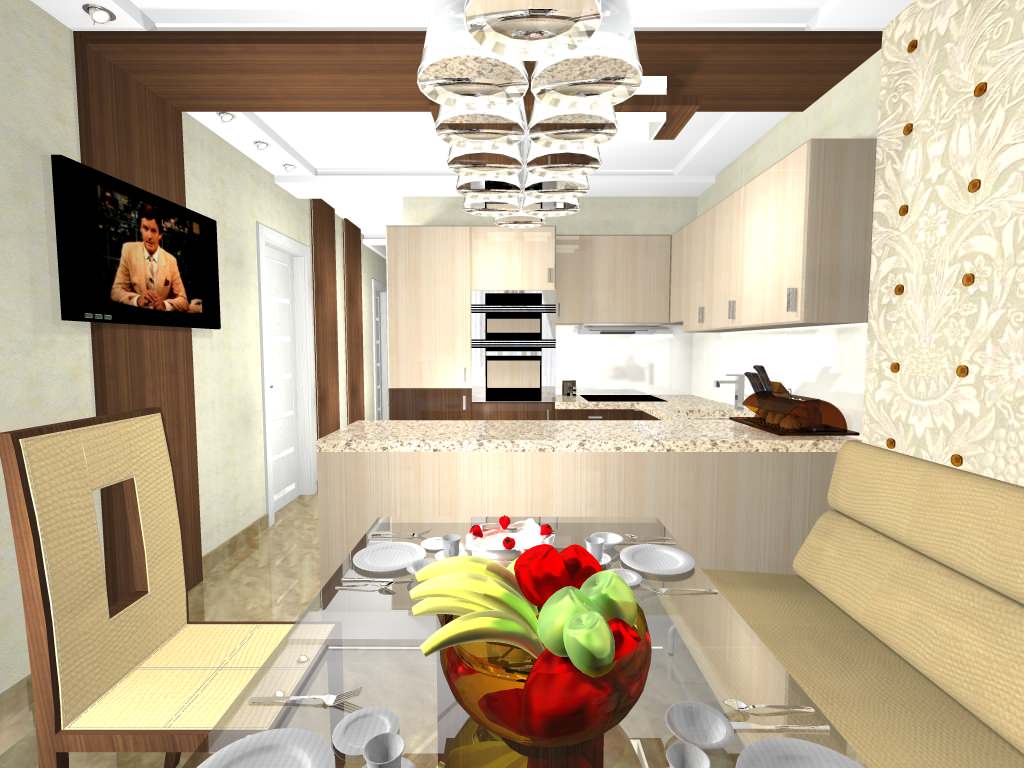 Частный интерьер маленькой квартиры в новостройке Самары.