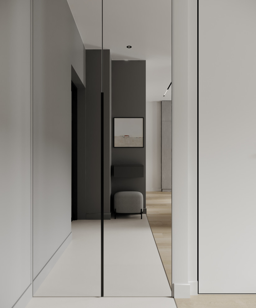 Квартира в серых оттерках. Современный стиль