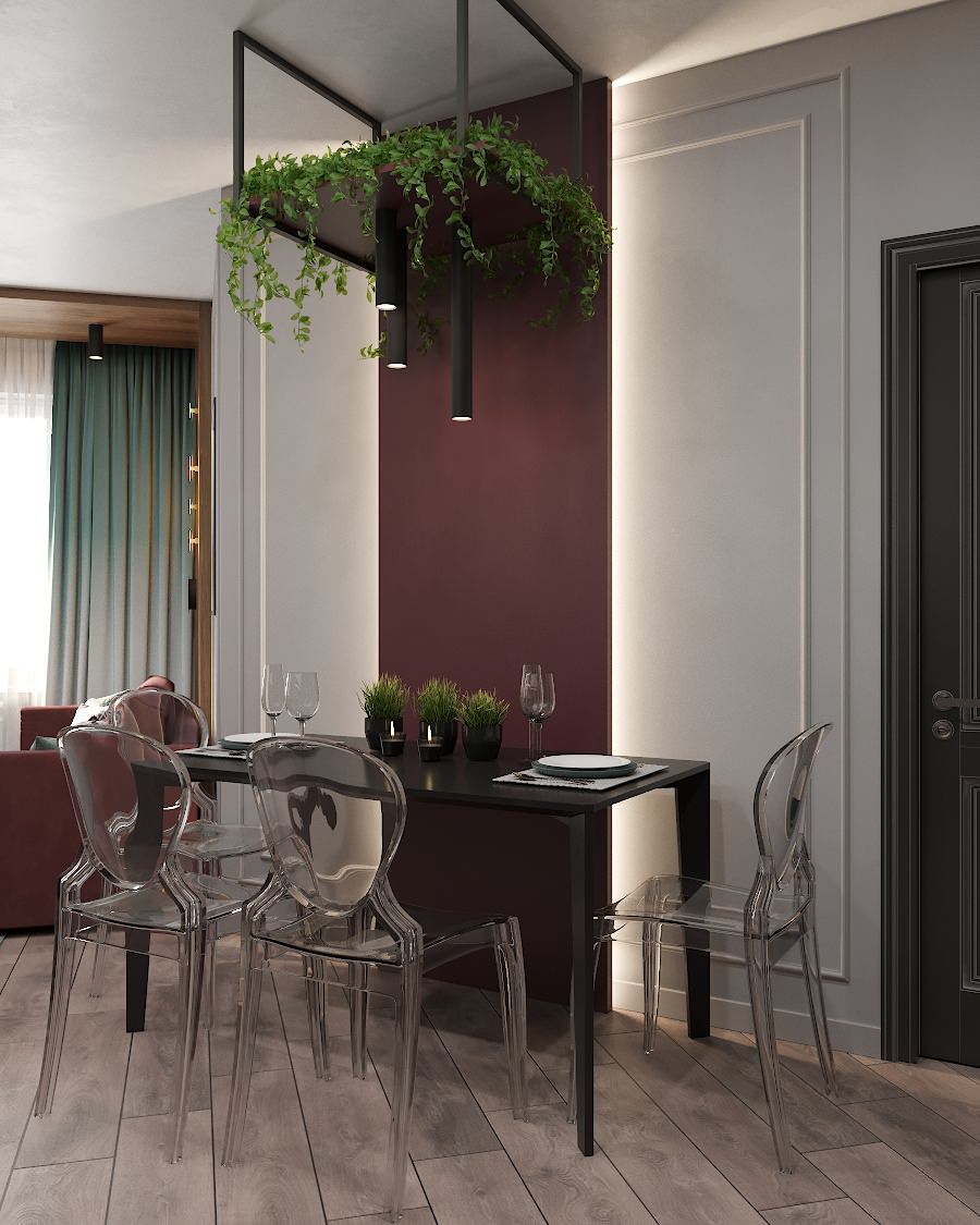 Дизайн-проект интерьера квартиры в г.Владивостоке ЖК "Алые паруса"