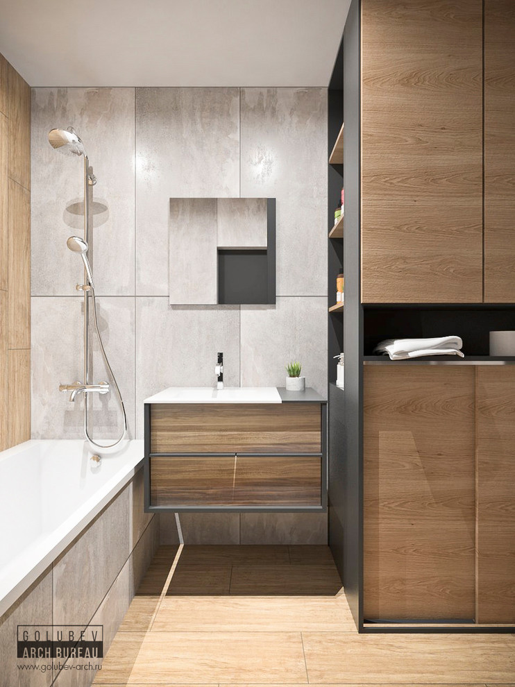 Современная квартира с элементами стиля лофт