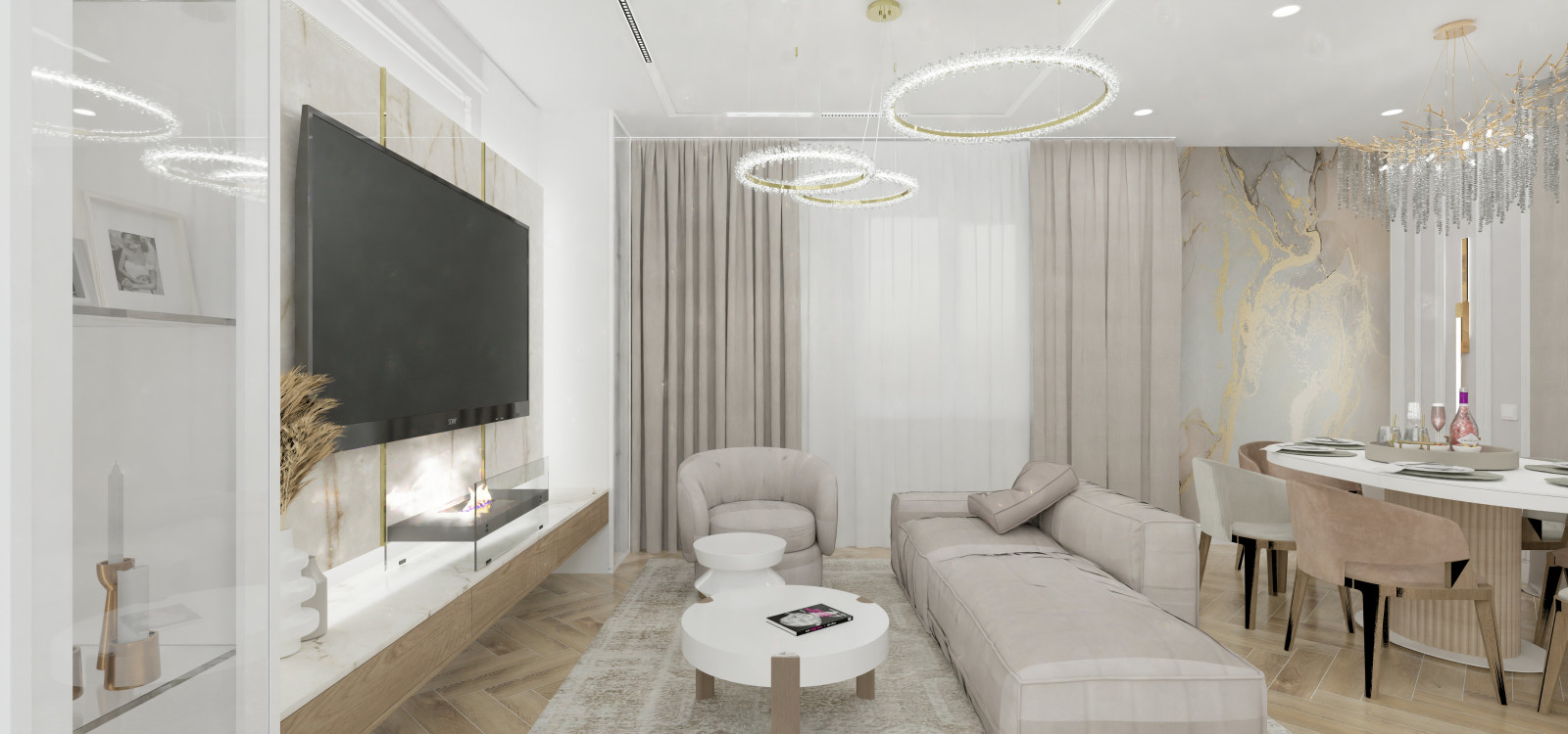 Обложка проекта: Квартира в стиле современной классики