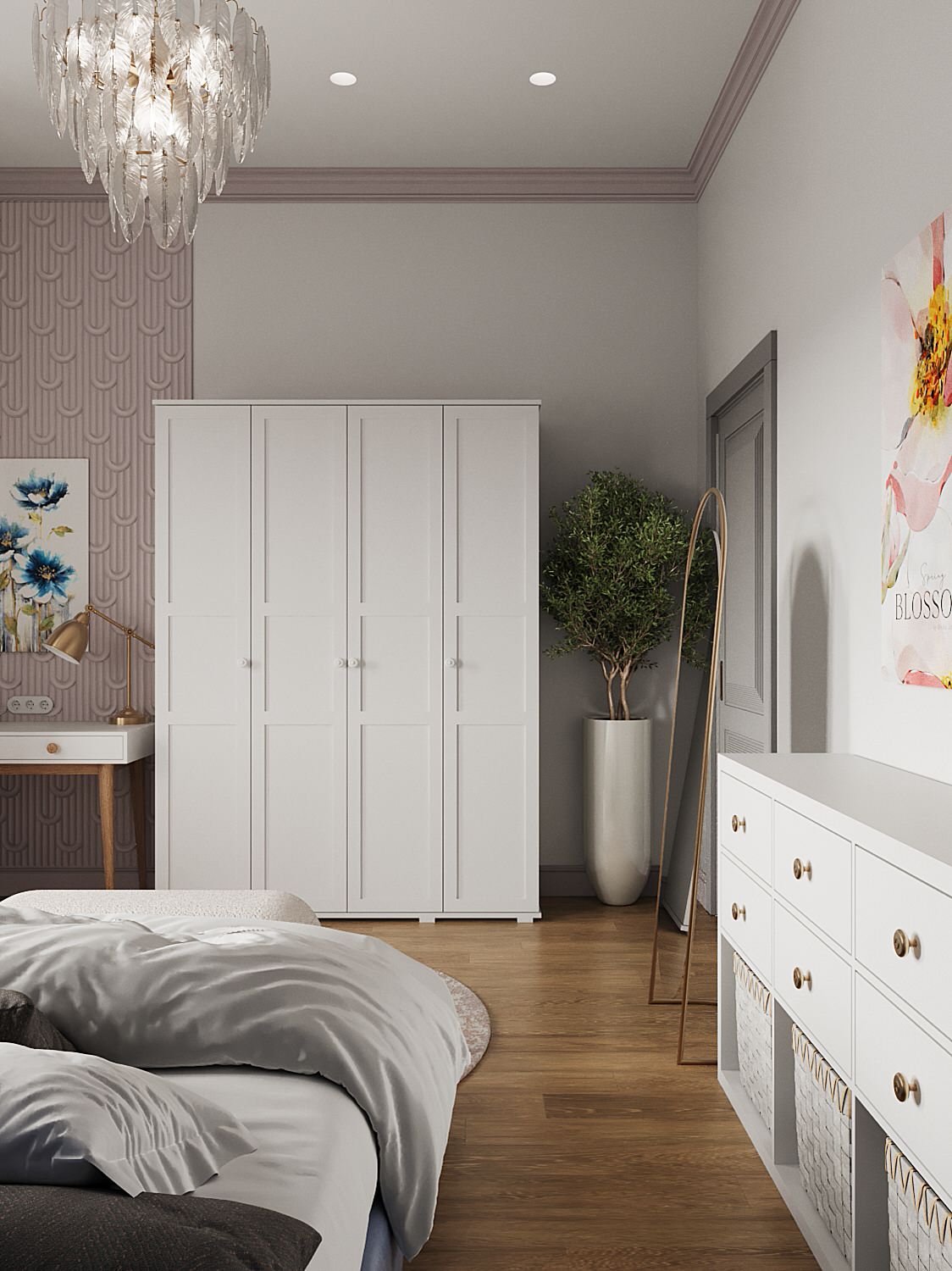 Проект в старом фонде в центре СПб. Ретро и винтаж.