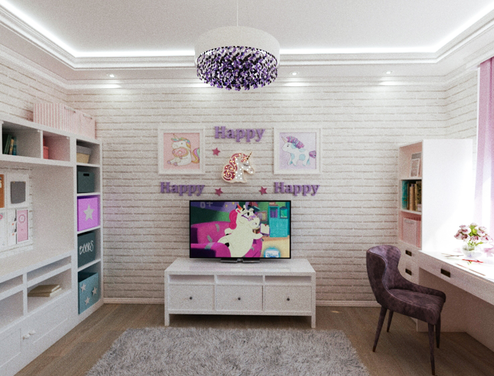 Детская комната "Единорожек"
