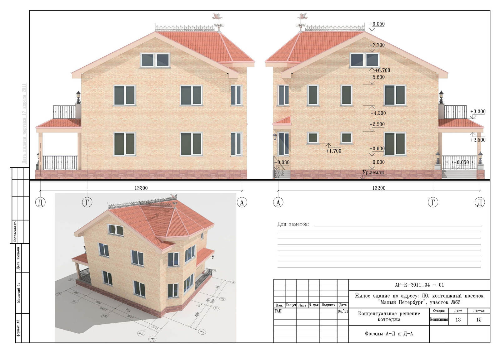 Проект дома в КП " Малый Петербург "