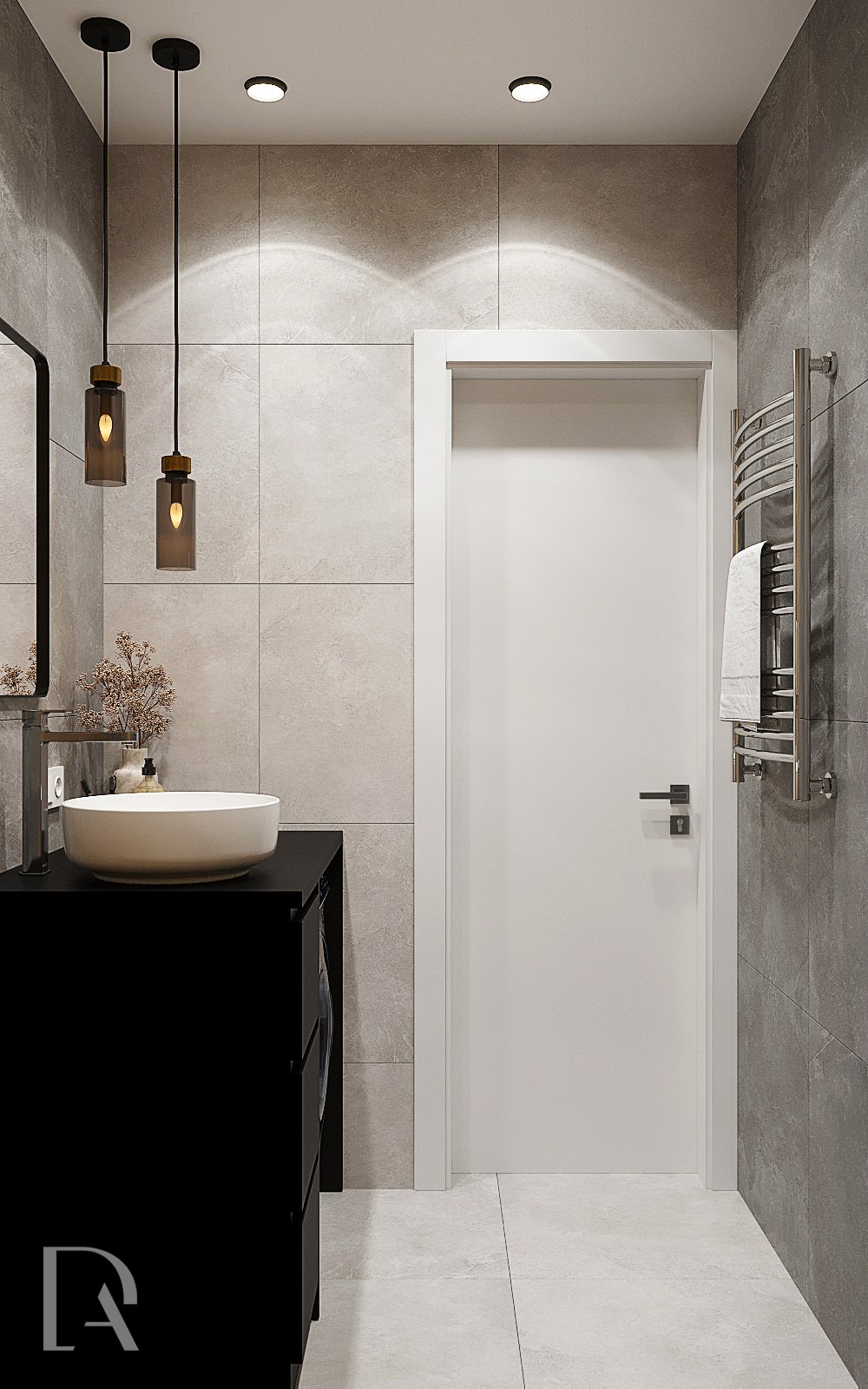 Санузел с душевой 3 м2