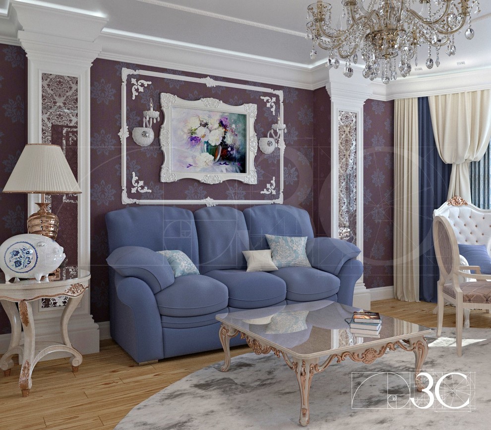 Обложка проекта: Фиолетовая гостиная