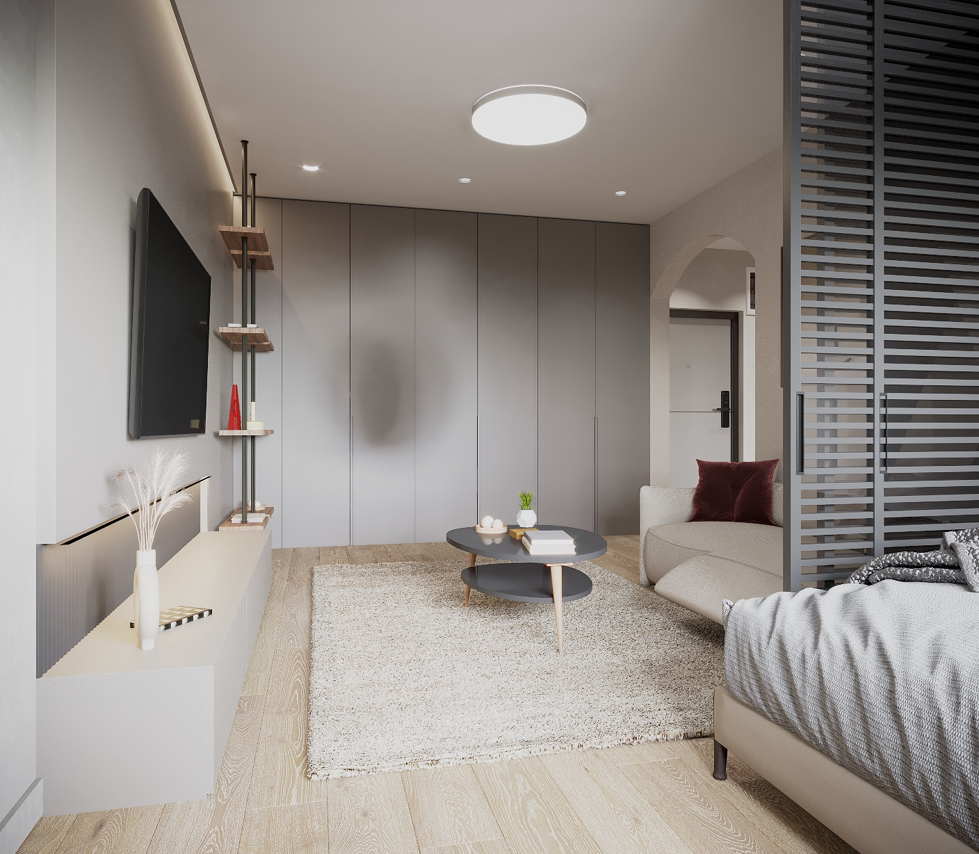 Дизайн проект однокомнатной квартиры 42 кв.м 4