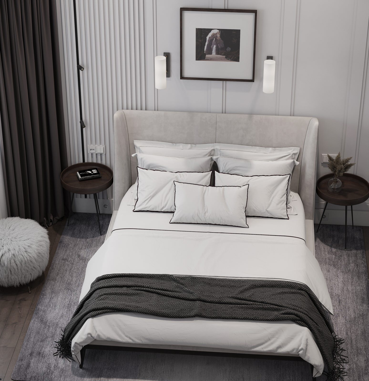 Квартира в стиле неоклассика, Мкр. «Бутово Парк», 68 кв.м.