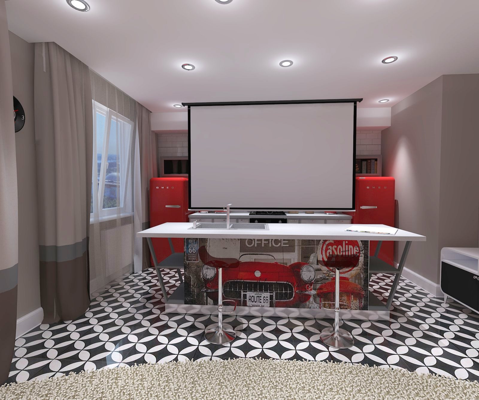 Проектор на кухне