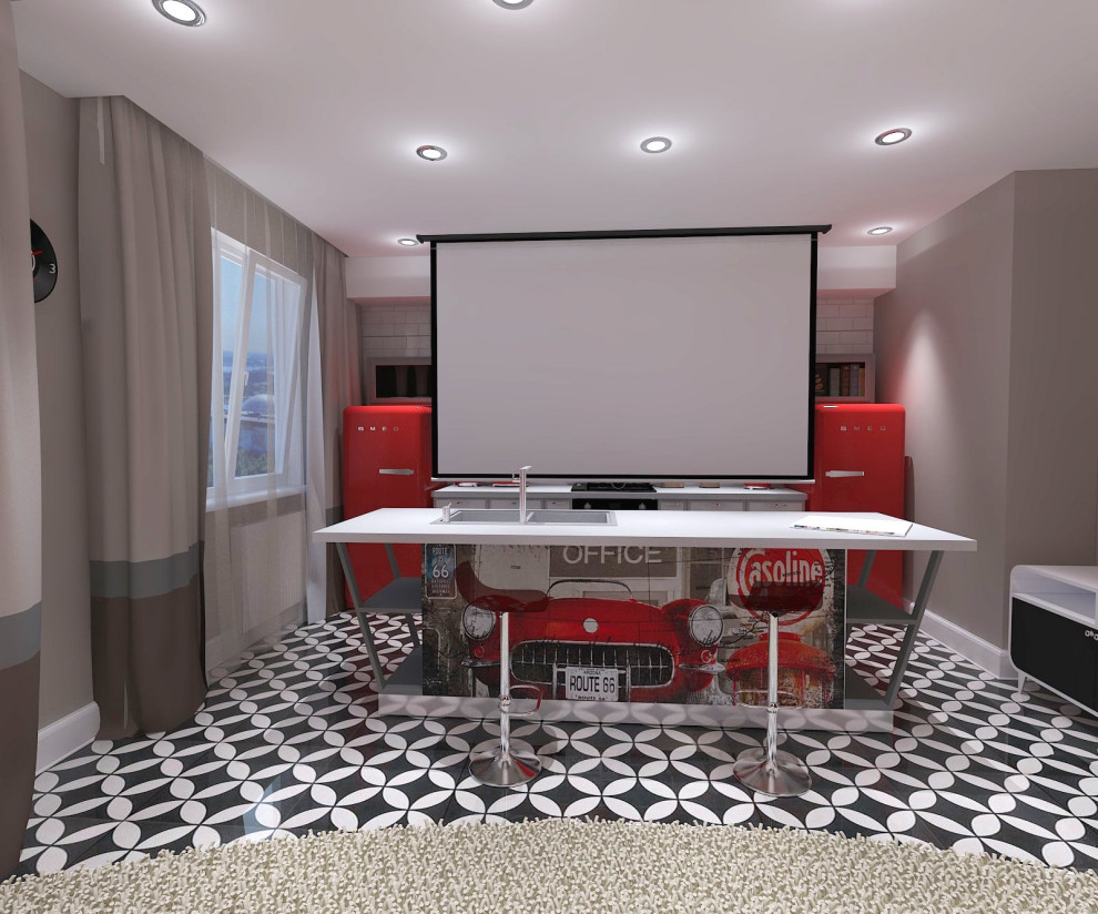 Проектор на кухне