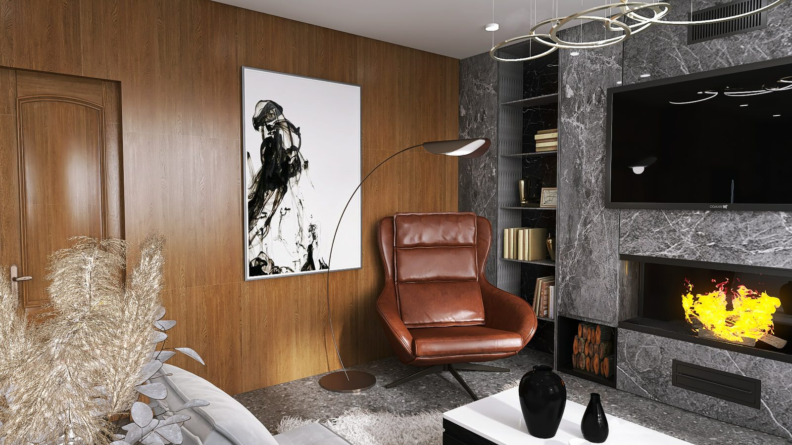 Брутальная двухкомнатная квартира