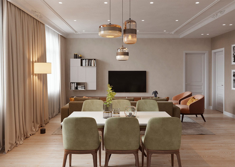 Дизайн проект квартиры на ул. Рогожский Вал в Москве, 135м2