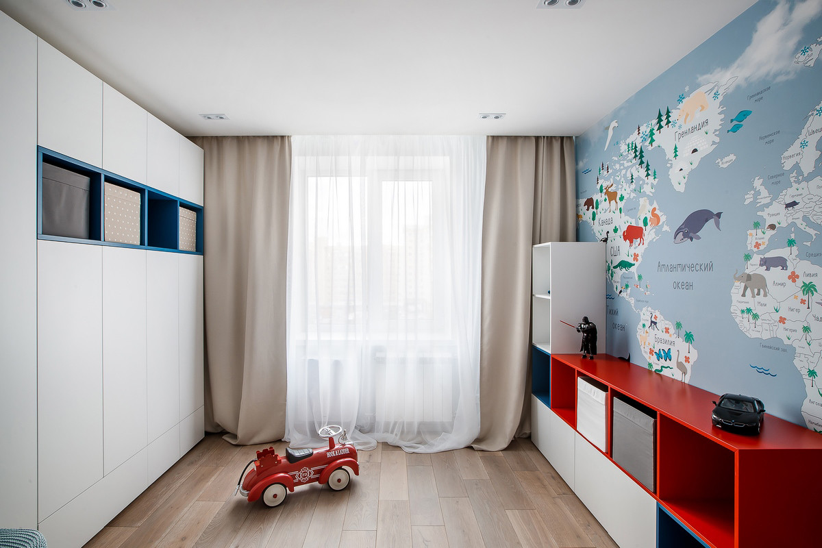 Квартира современной семьи с двумя детьми