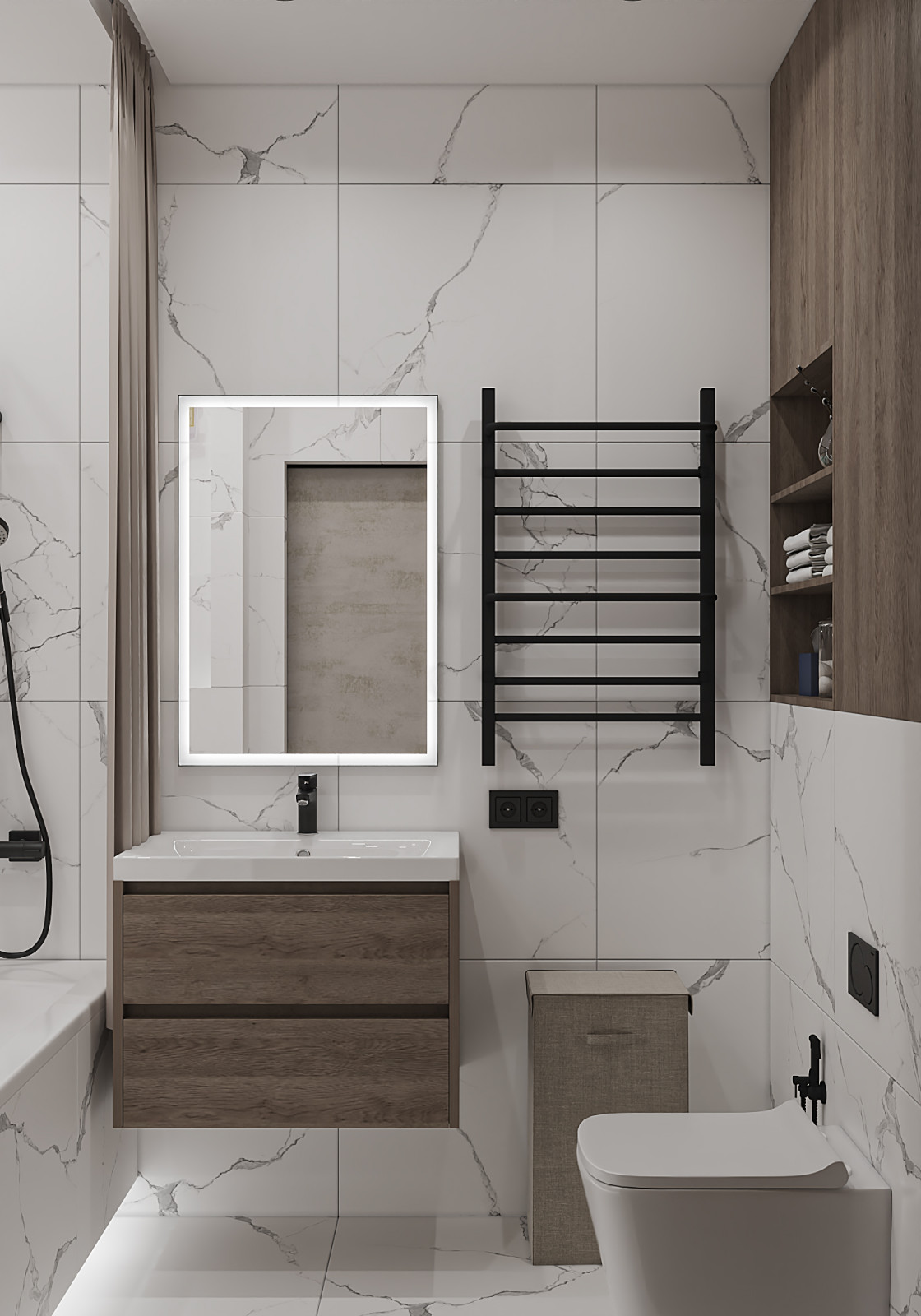 Обложка проекта: ЖК Верхний бульвар 46 кв.м.