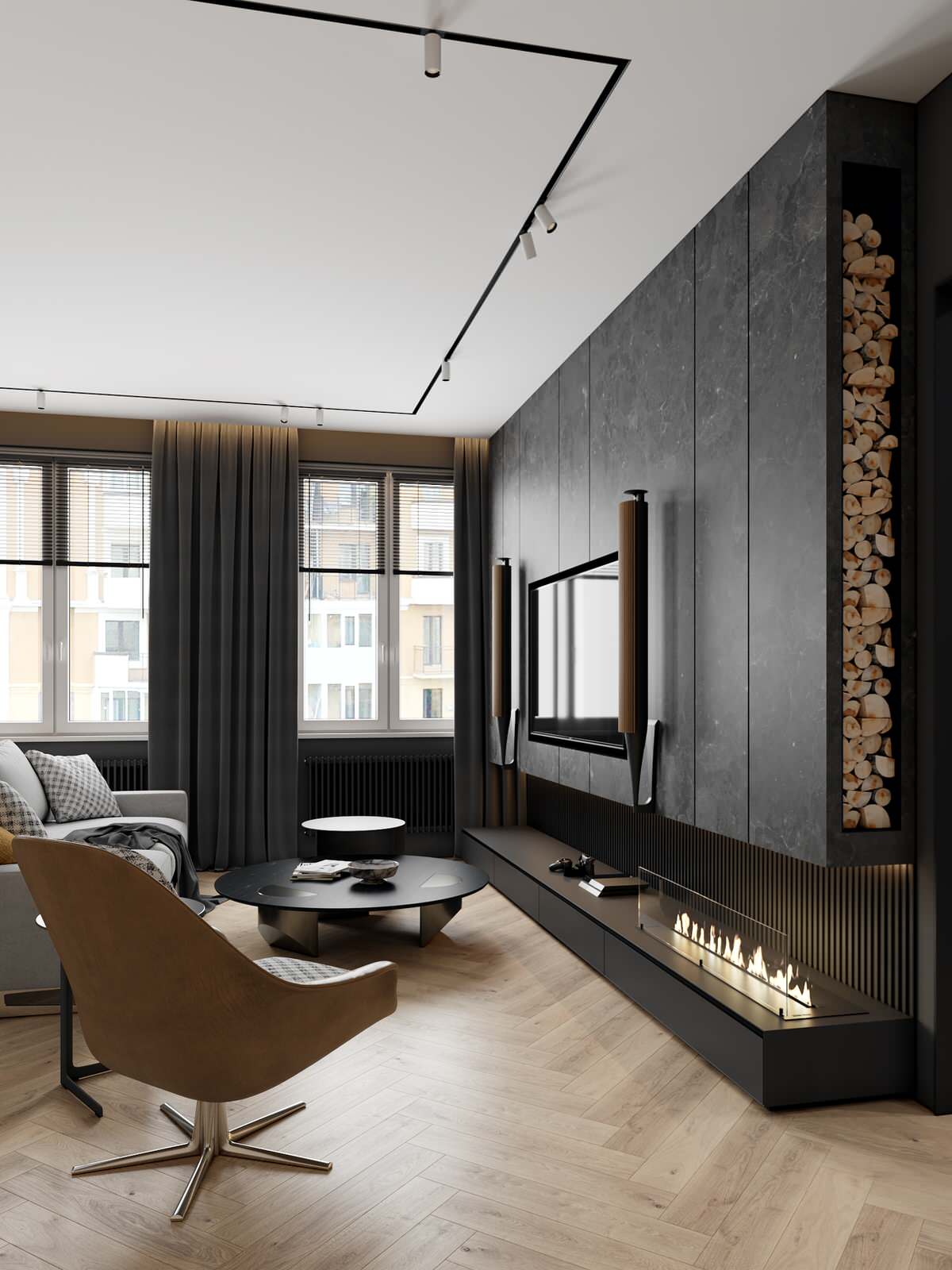 Дизайн трёхкомнатной квартиры в ЖК "Дом на Зелейной | Санкт-Петербург | Россия |