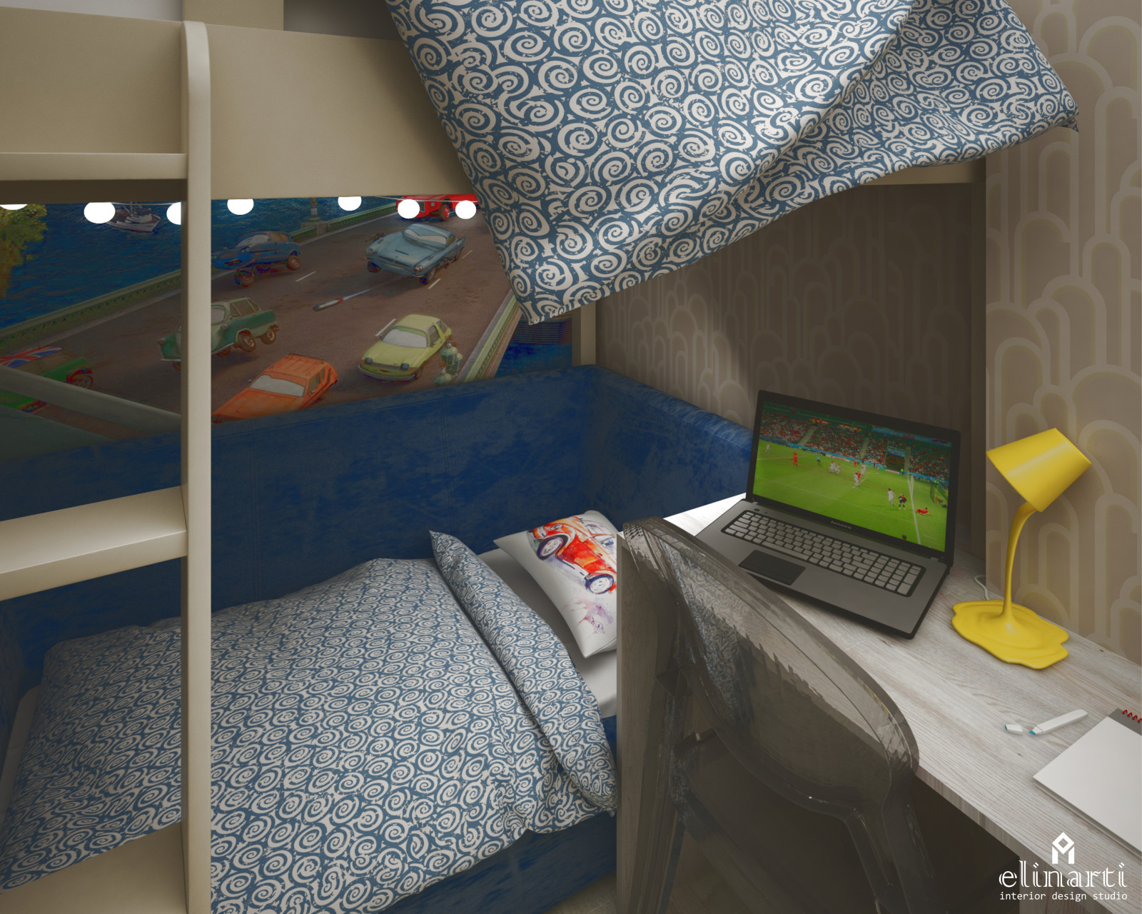 Холл и детская для большой семьи