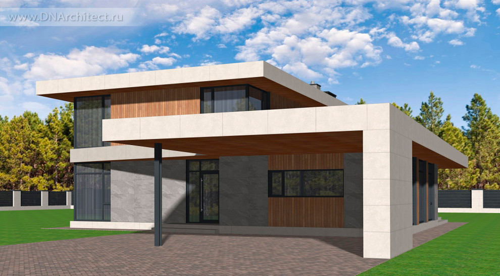 Проект дома Z-192-G в стиле минимализм