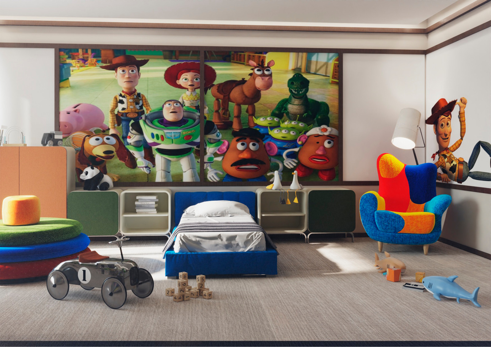 Проект переделки детских и игровой комнат в частном доме