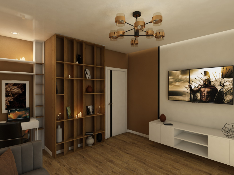 Квартира 60 кв.м. ТЗ от заказчика "Ярко и не ярко))"