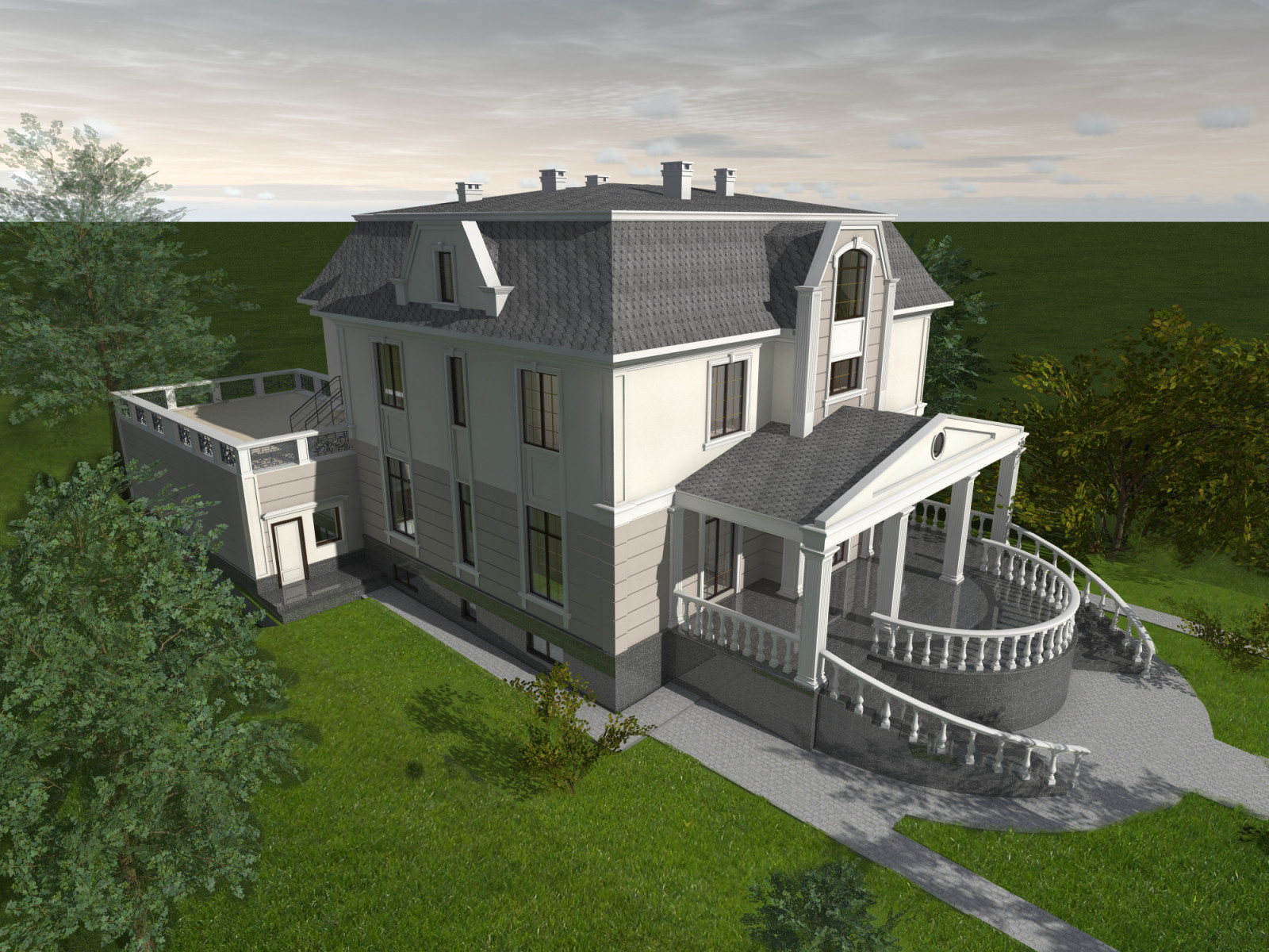 Обложка проекта: Особняк в поселке Серебряный Лес