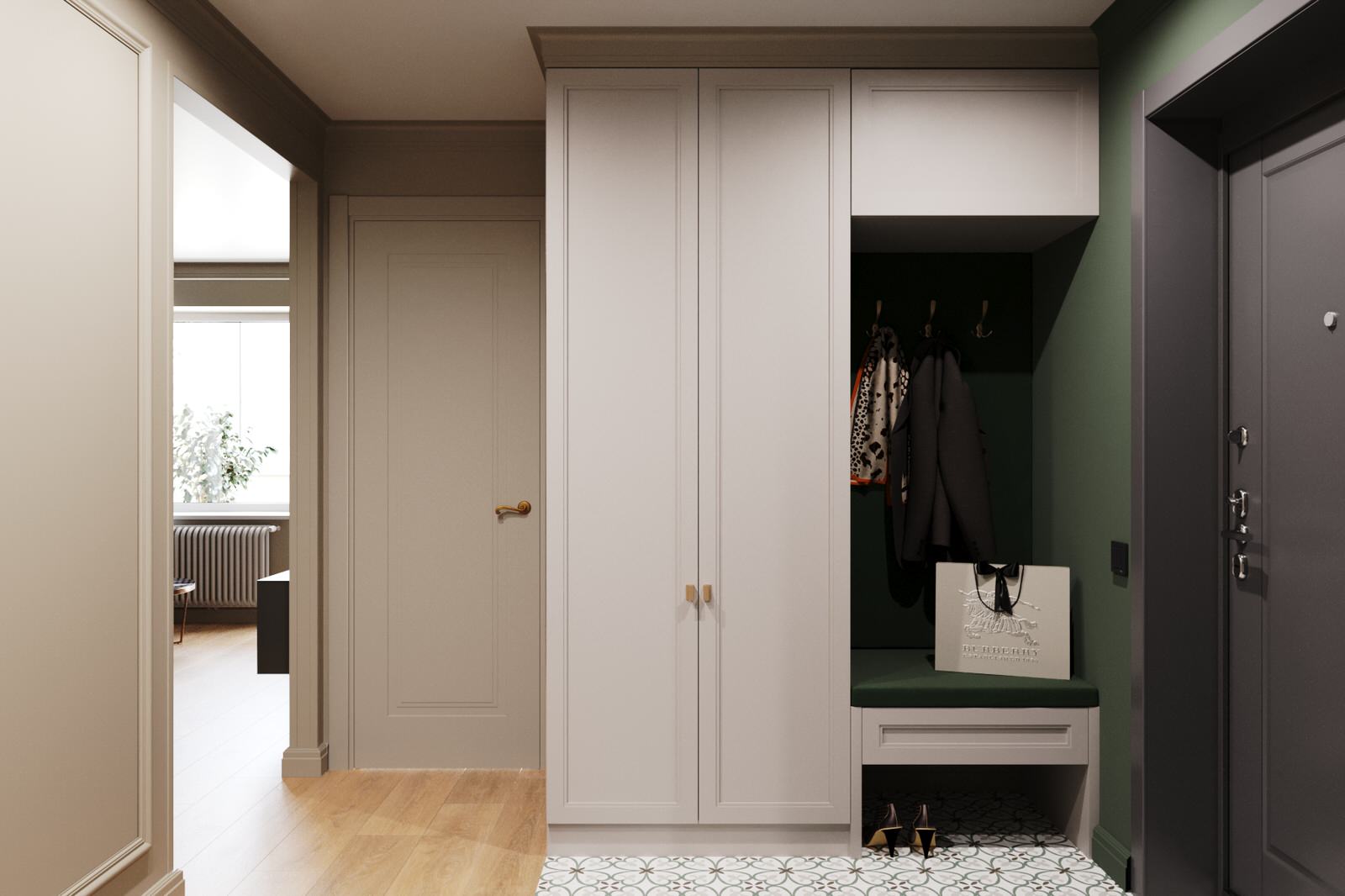 Проект трехкомнатной квартиры