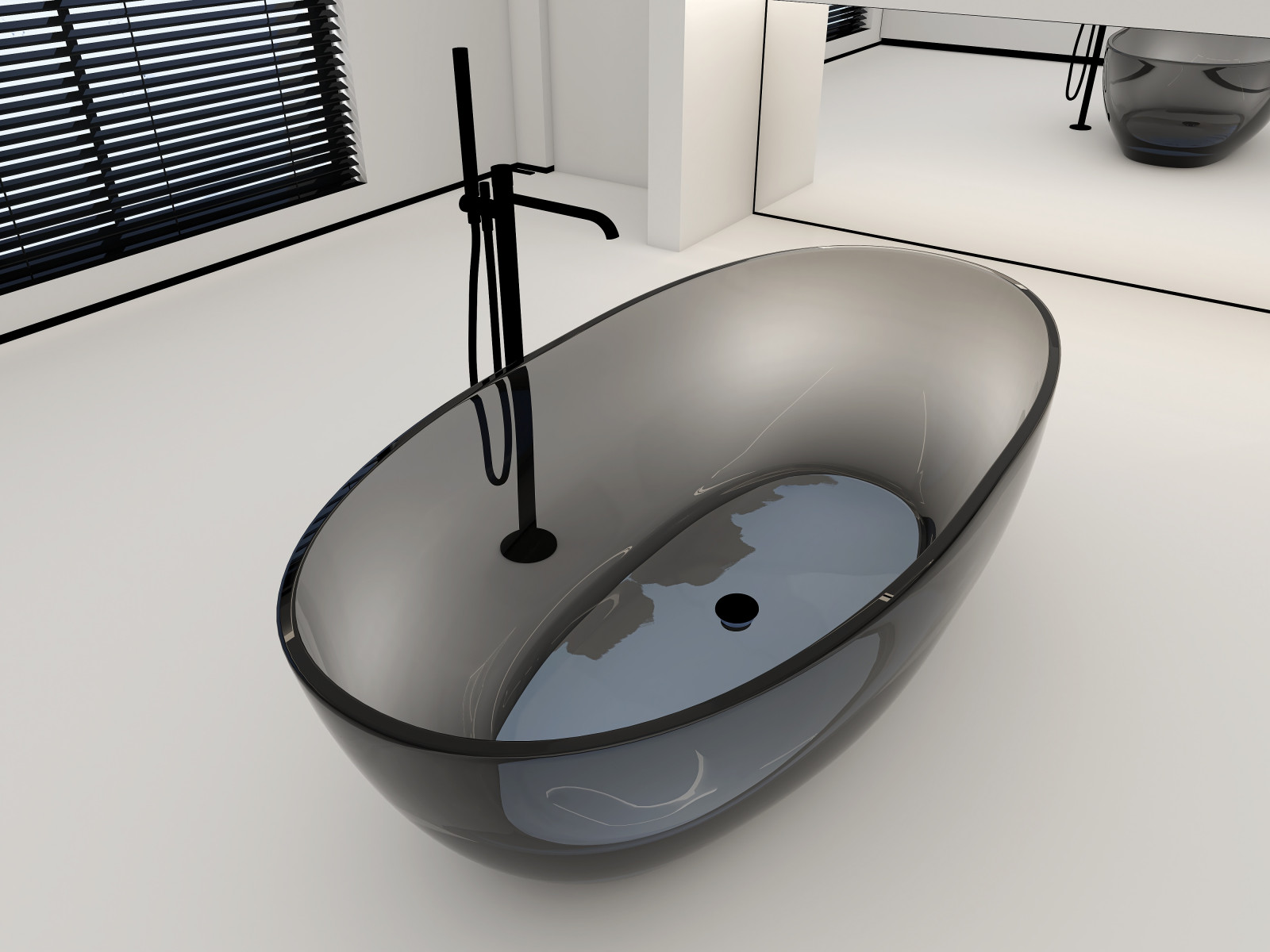 Представляем вам наш проект ванной комнаты с камином и панорамным зеркалом. Глав