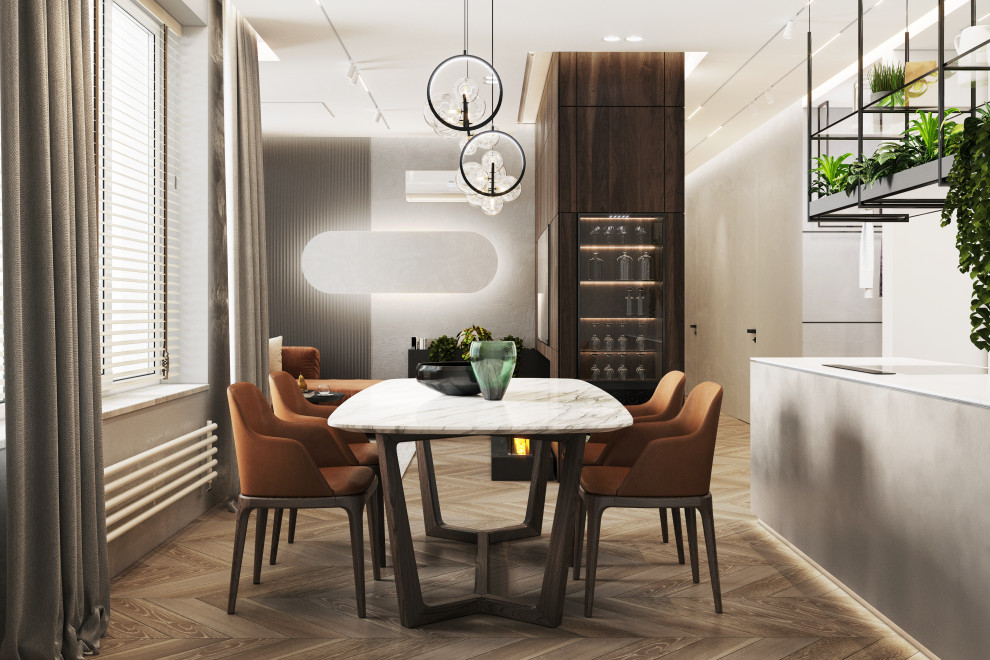 Дизайн трехкомнатной квартиры 90 кв. м.