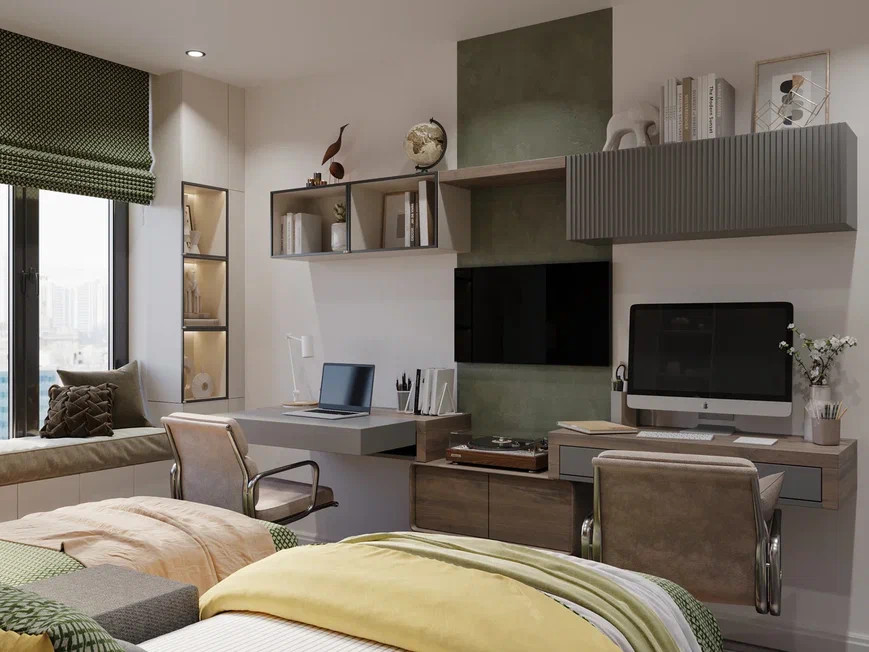 Ремонт квартиры площадью 56,7 м2 в современном стиле с элементами классики