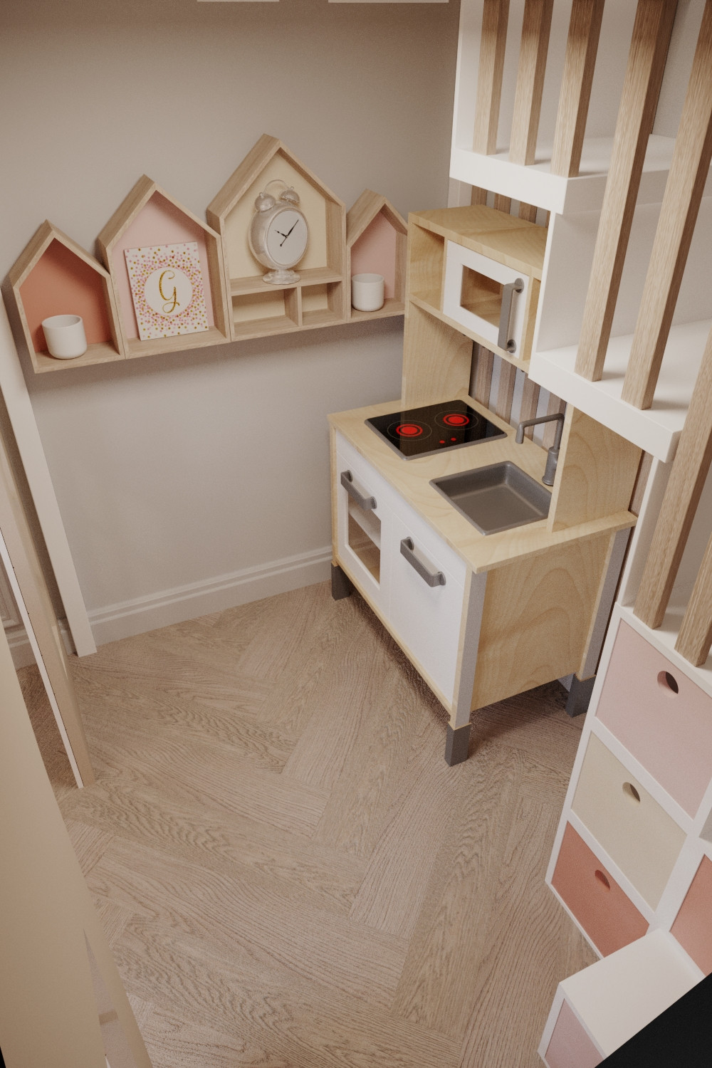 Дизайн проект квартиры в стиле легкая классика ЖК Сердце столицы