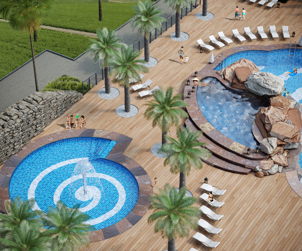 Обложка проекта: Комплекс открытых бассейнов в Темрюкском районе