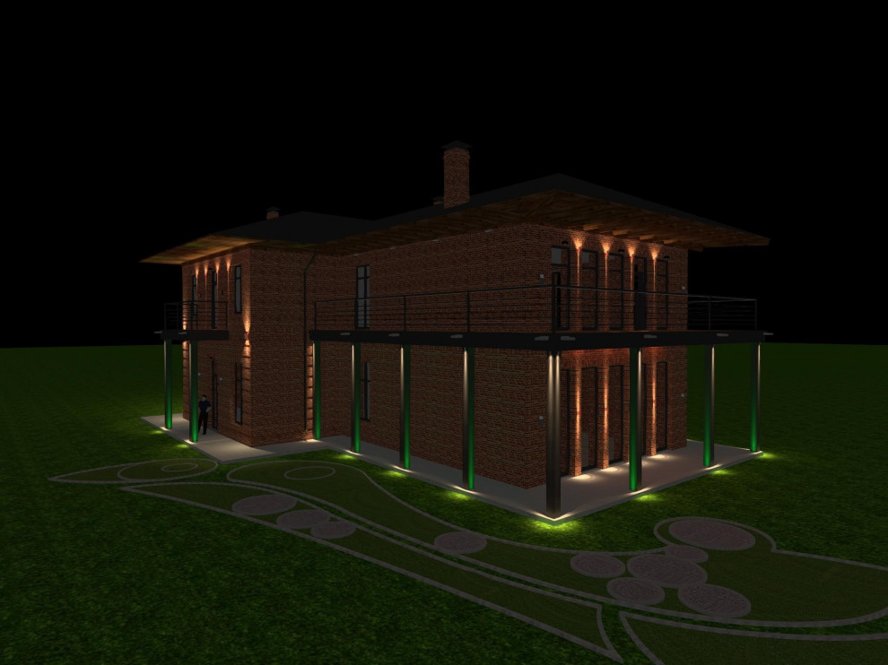 Освещение загородного дома