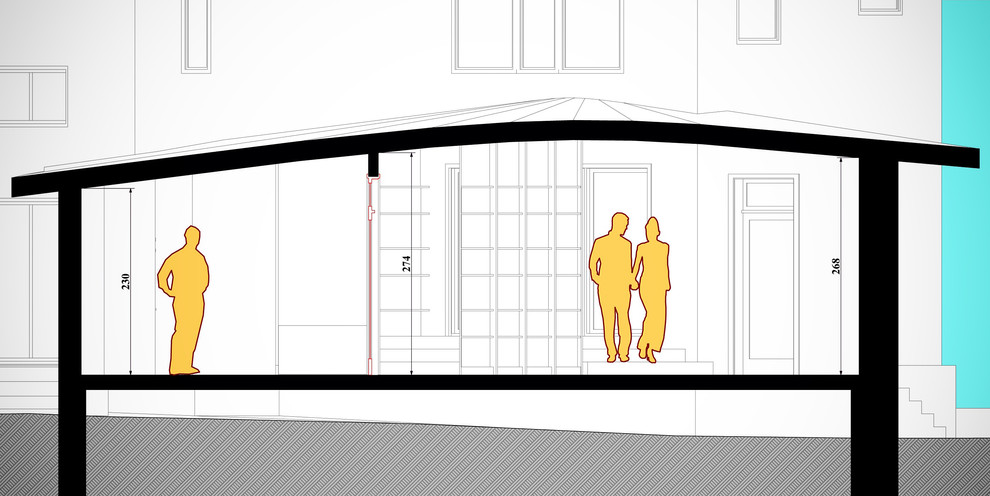 Концепция пристройки к частному дому, 2014 г.