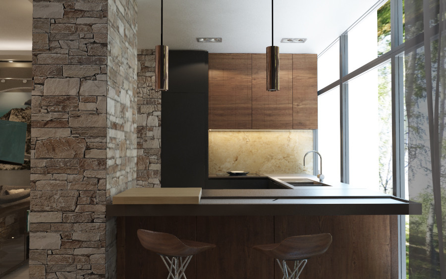 Таунхаус в стиле современного шале